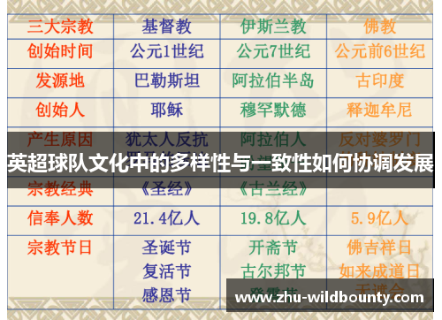 英超球队文化中的多样性与一致性如何协调发展